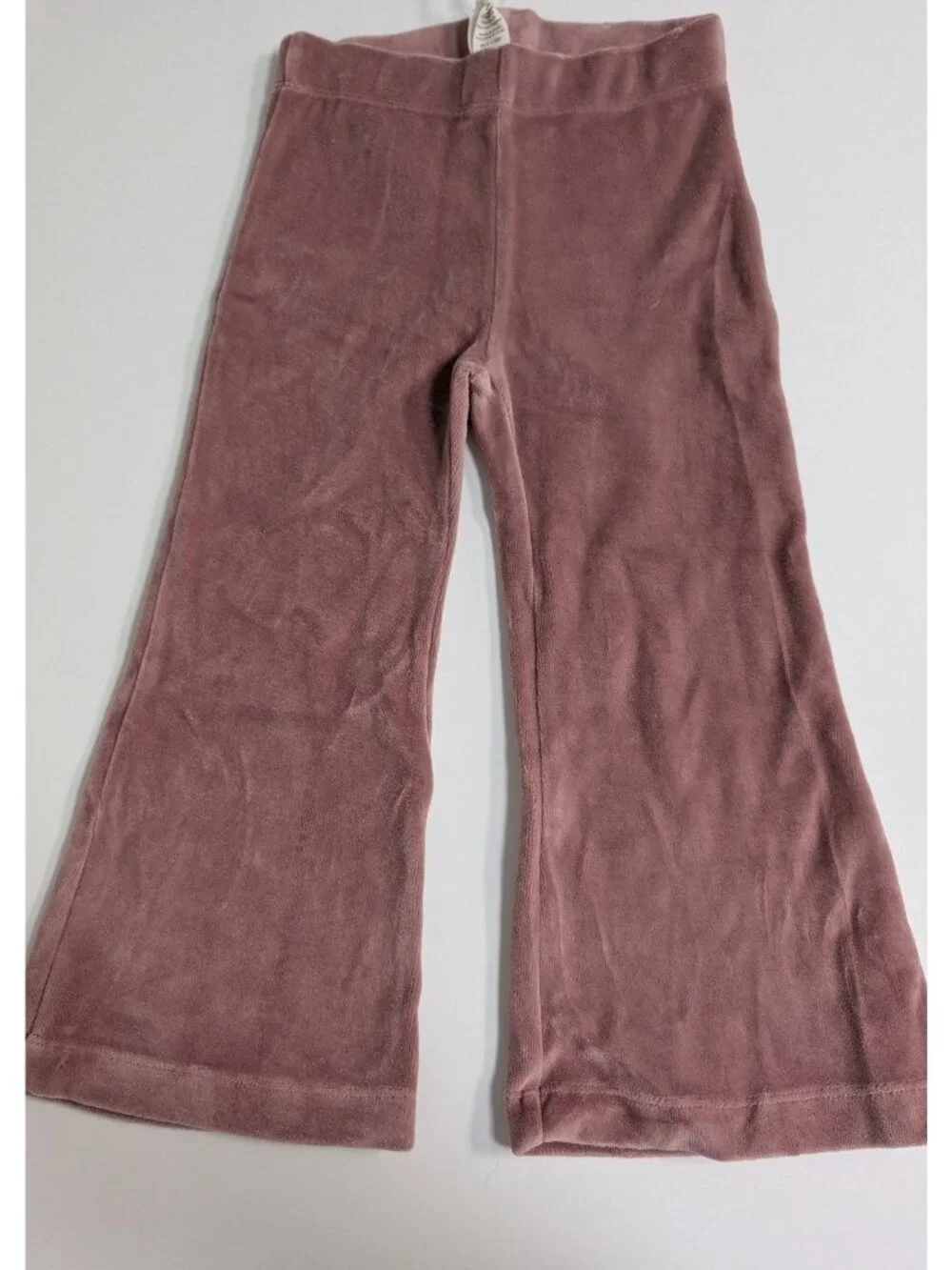 Kate Quinn Organic Cotton 3T Hollyhock Peter Pan Top & Velour Flare Pants Set